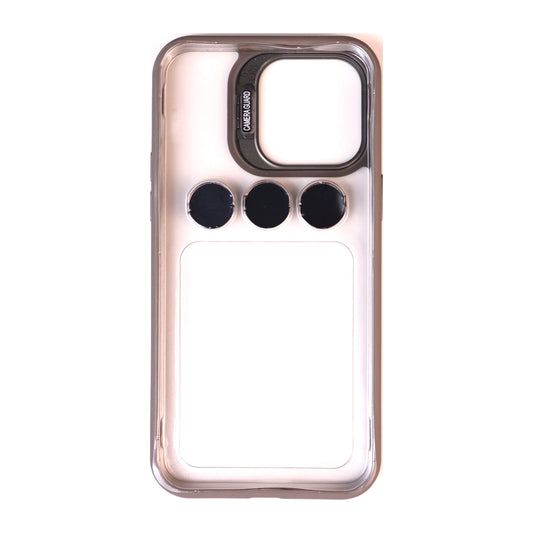 Frame & Lens Protector & Kickstand (Grey Transparent)
