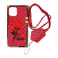 Sqaure Textile + Strap Case (Red)