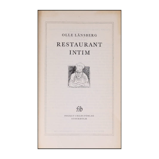Olle Länsberg: Restaurant Intim