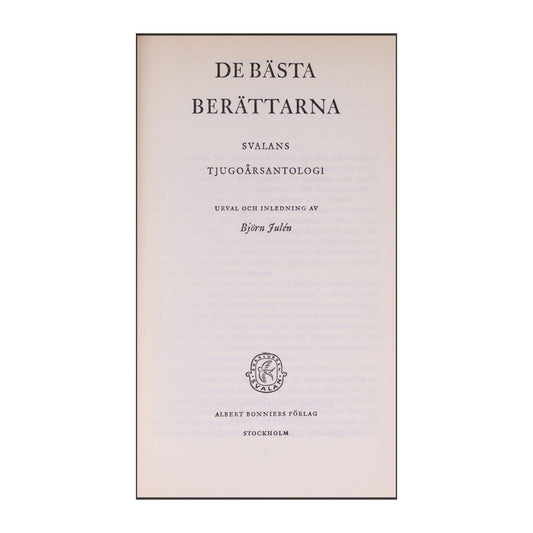 Björn Falin: De Bästa Berättarna