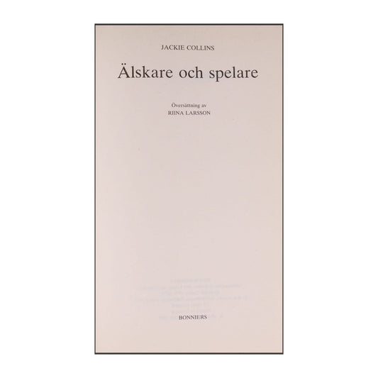 Jackie Collins: Älskare Och Spelare