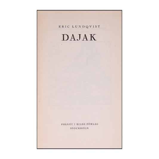 Eric Lundqvist: Dajak