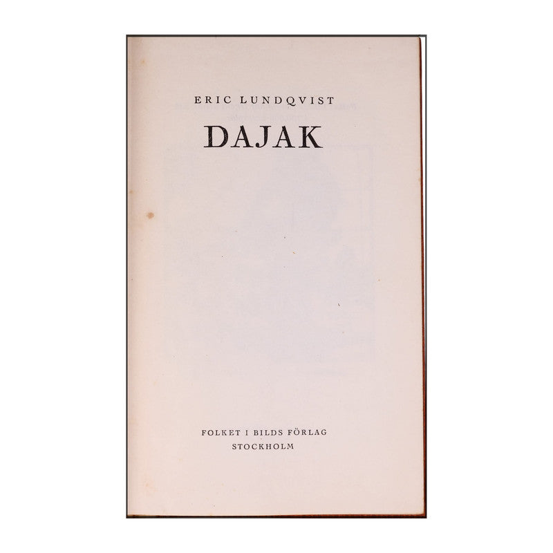 Eric Lundqvist: Dajak