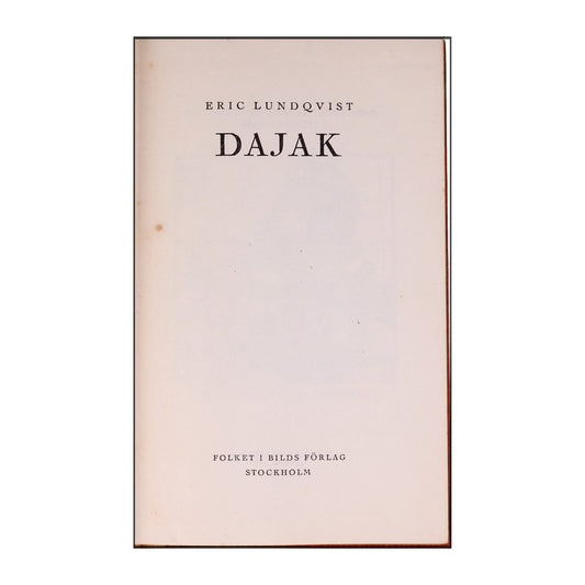 Eric Lundqvist: Dajak