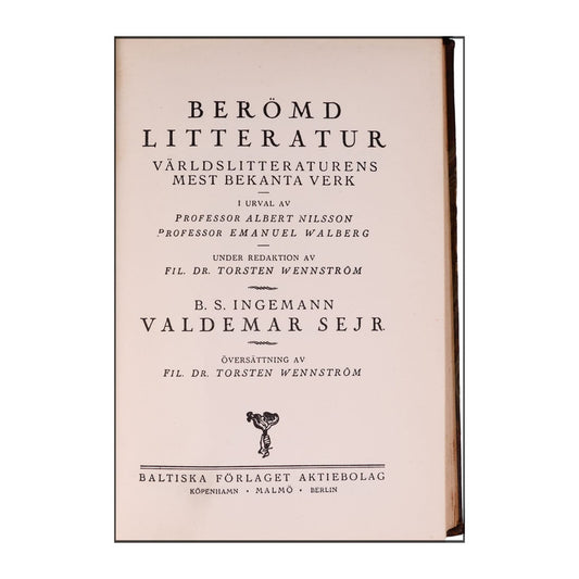 B.S. Ingemann: Valdemar Sejr