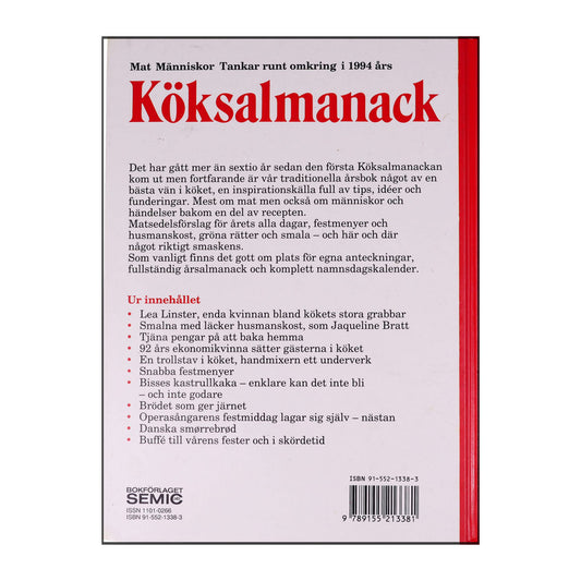 Carin Lindh: Köksalmanack 1994