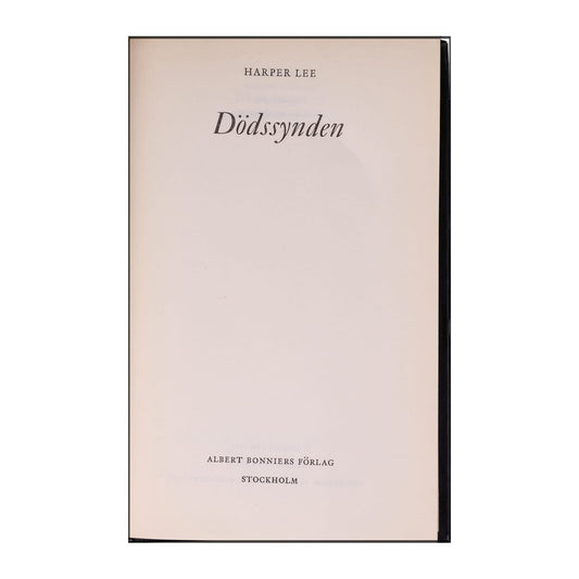 Harper Lee: Dödssynden