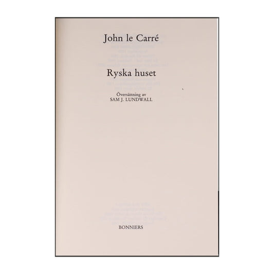 John Le Carré: Ryska Huset