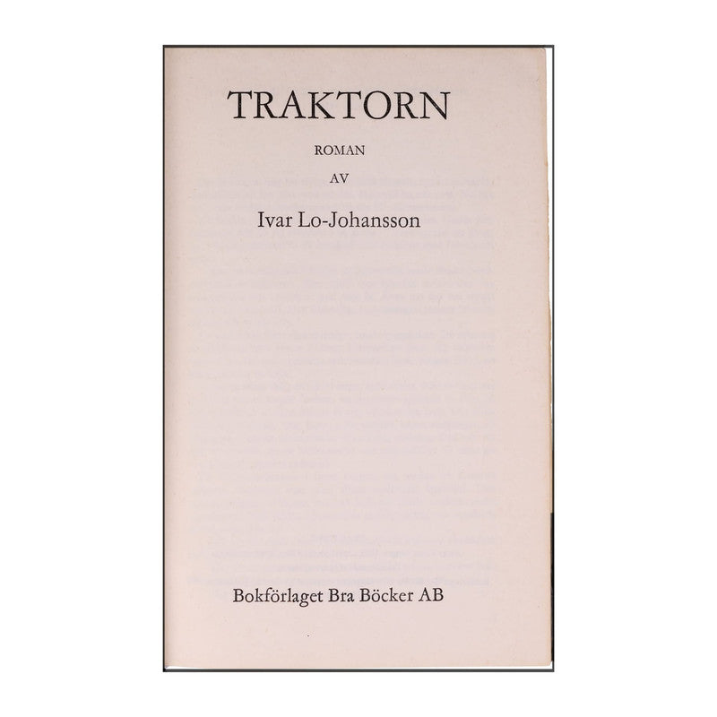 Ivar Lo-Johansson: Traktorn