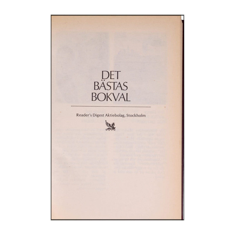 Det Bästas Bokval - (1991) - (9170301700)