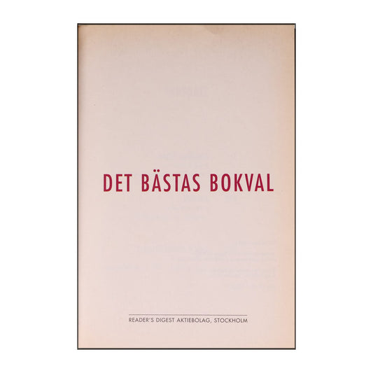 Det Bästas Bokval - (2000) - (9170302812)