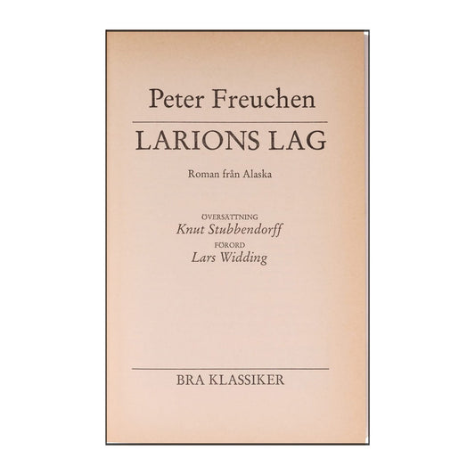 Peter Freuchen: Larions Lag