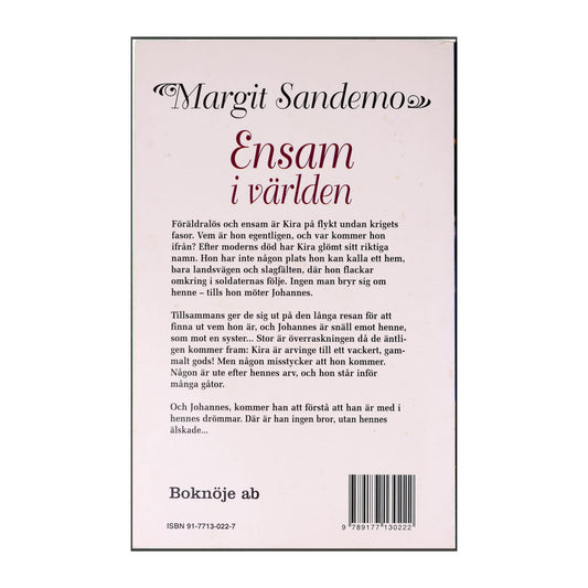 Margit Sandemo: Ensam I Världen