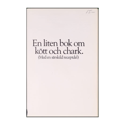 En Liten Bok Om Kött Och Chark