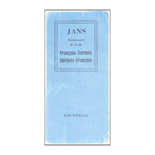 Jans Dictionnaire De Poche Français-Suédois Suédois-Français