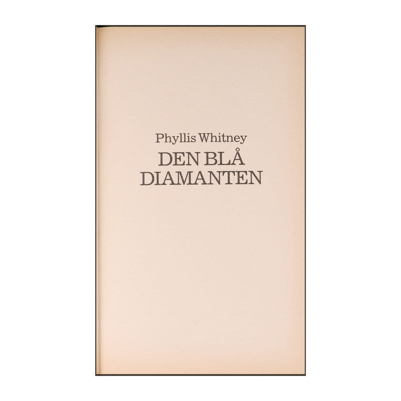 Phyllis A. Whitney: Den Blå Diamanten