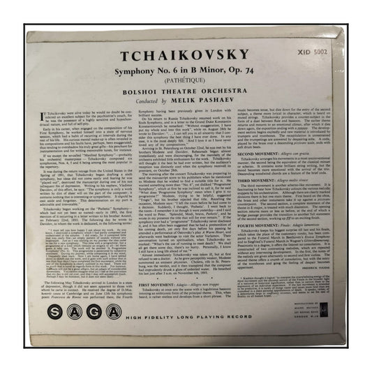 Peter Tchaikovsky: Symphony No 6 In B Minor Op 74 Pathetique
