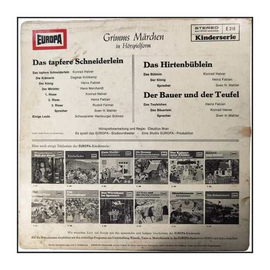 Gebrüder Grimm: Das Tapfere Schneiderlein