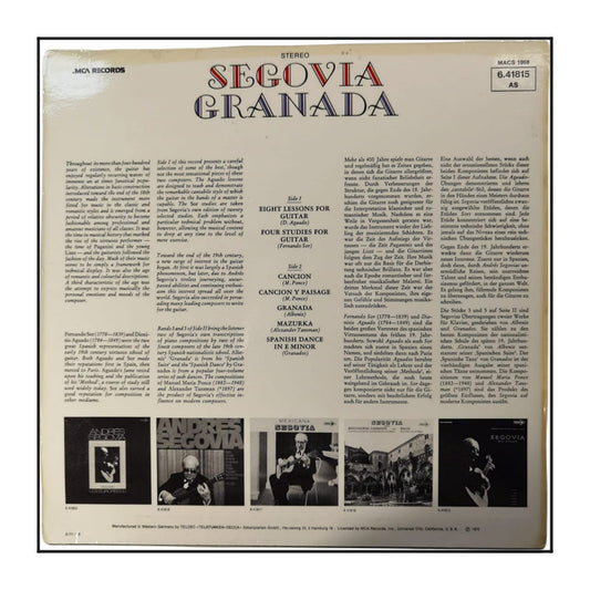 Andrés Segovia: Granada