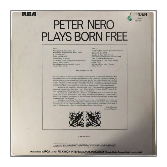 Peter Nero: Plays Born Free And Others