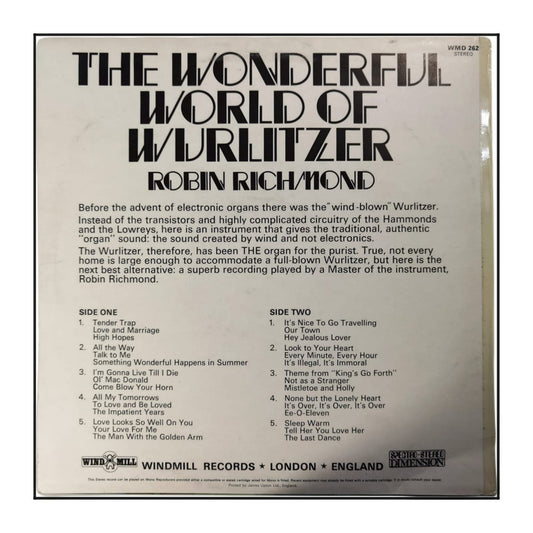 Robin Richmond: The Wonderful World Of Wurlitzer
