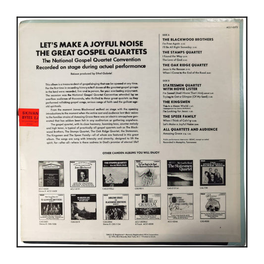Let'S Make A Joyful Noise: The Great Gospel Quartets