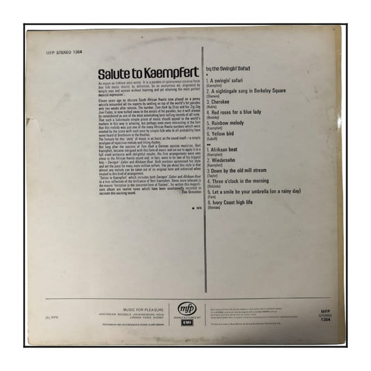 The Swingin' Safari: Salute To Kaempfert