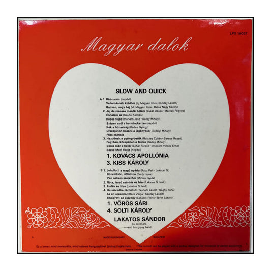 Magyar Dalok: Slow And Quick