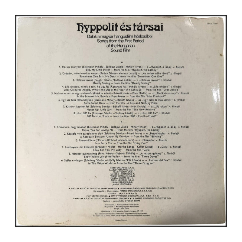 Hyppolit És Társai