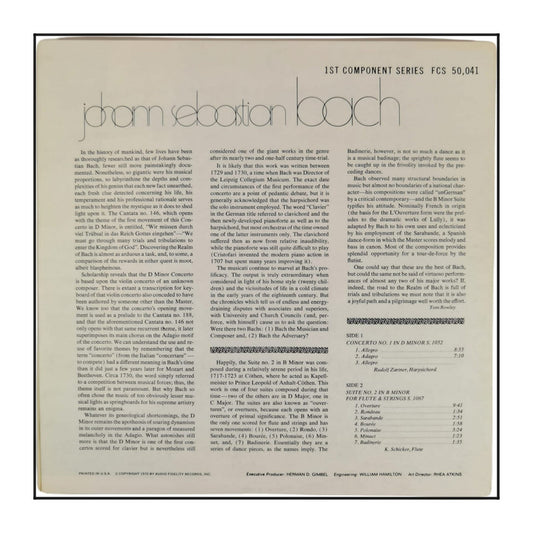 Johann Sebastian Bach: Concerto No 1 - Suite No 2