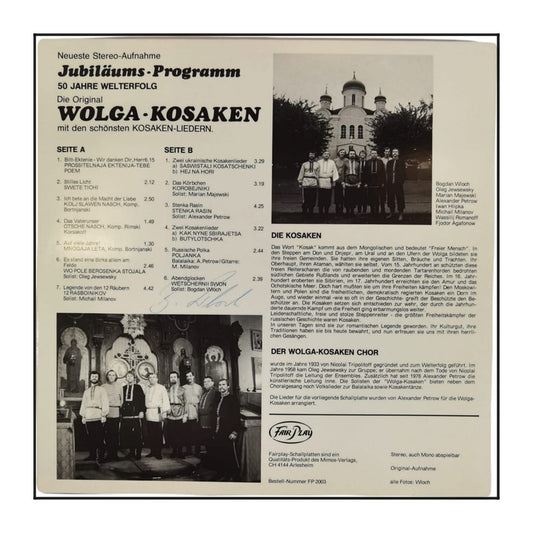 Der Wolga-Kosakenchor: Jubiläums Programm - 50 Jahre Welterfolg
