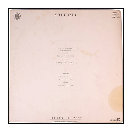 Elton John: Too Low For Zero