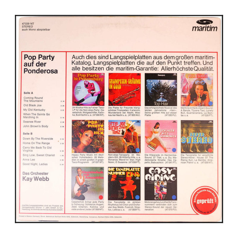 Orchester Kay Webb: Pop-Party Auf Der Ponderosa