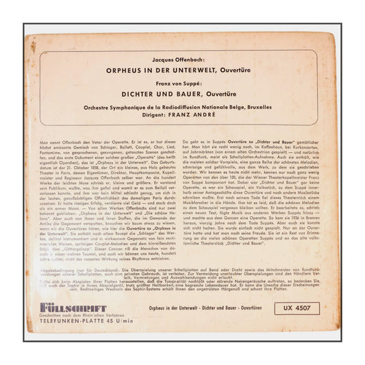 Orchestre Symphonique De La Radiodiffusion Nationale Belge: Dichter Und Bauer