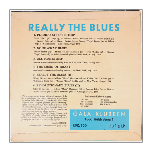 Mezz Mezzrow & Sidney Bechet: Really The Blues