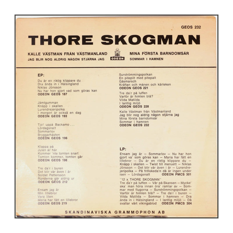 Thore Skogman: Kalle Västman Från Västmanland