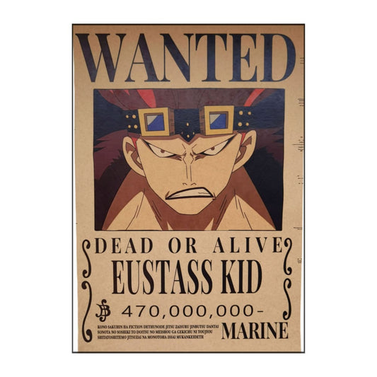 One Piece: Wanted Poster Eustass Kid 470000000 (420Mm X 285Mm)