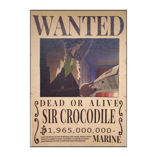 One Piece: Wanted Poster Sir Crocodile 1965000000 (420Mm X 285Mm)