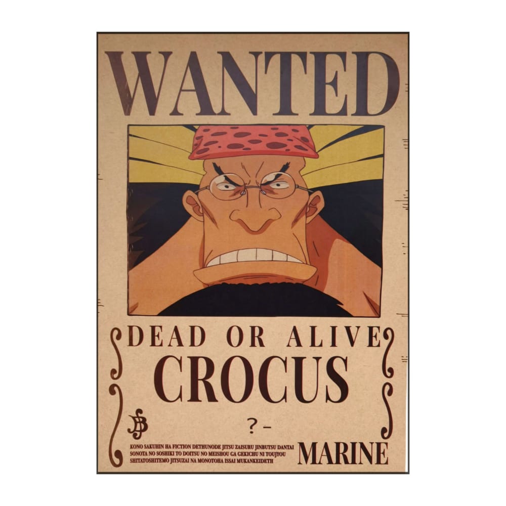 One Piece: Wanted Poster Crocus ? (420Mm X 285Mm)