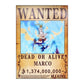 One Piece: Wanted Poster Marco 1373000000 (420Mm X 285Mm)