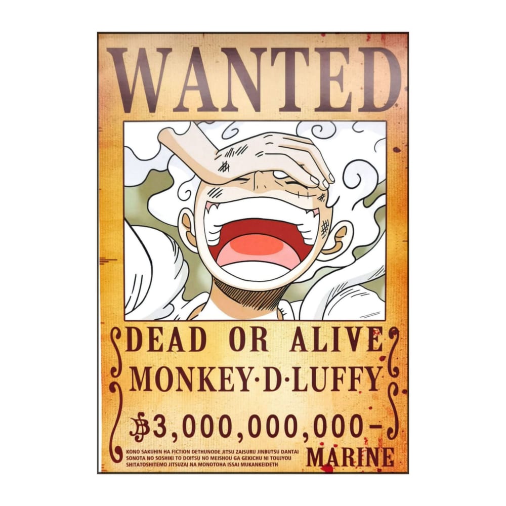 One Piece: Wanted Poster Monkey D. Luffy 3000000000 (420Mm X 285Mm)
