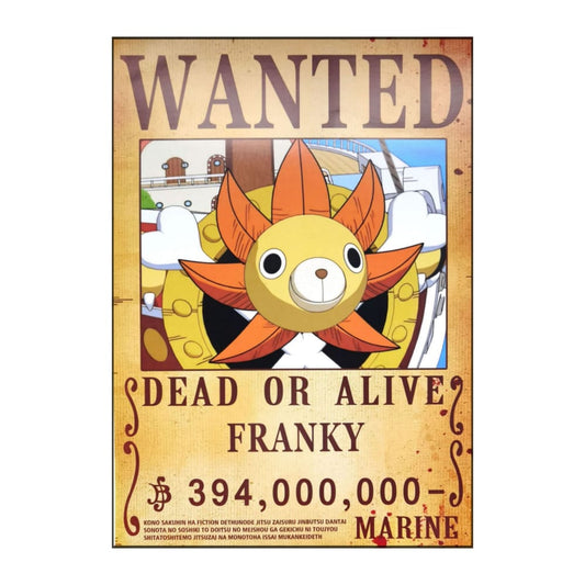 One Piece: Wanted Poster Franky 394000000 (420Mm X 285Mm)