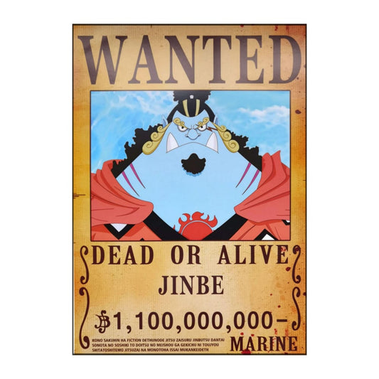 One Piece: Wanted Poster Jinbe 1100000000 (Art2) (420Mm X 285Mm)