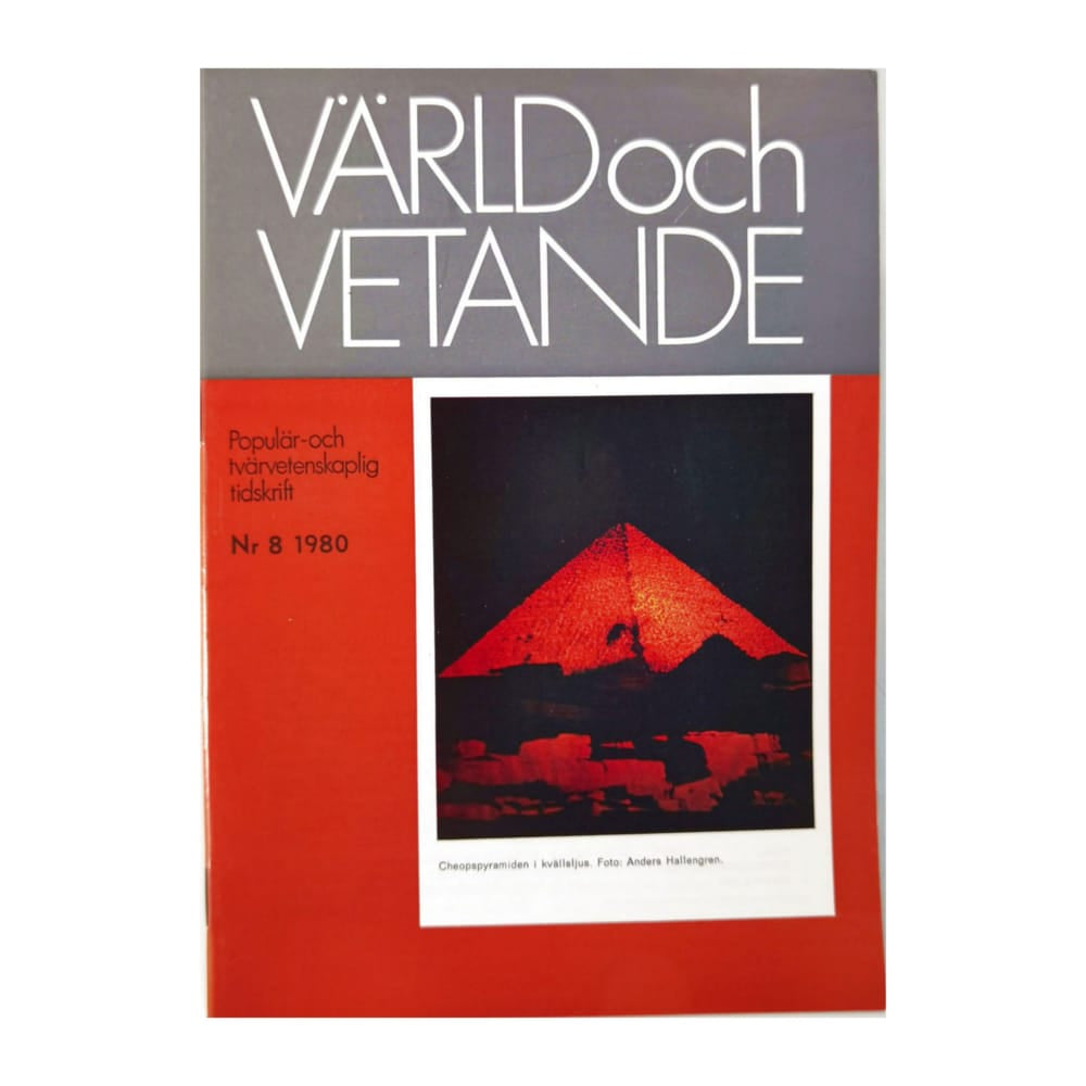 Värld Och Vetande 1980 Nr 8