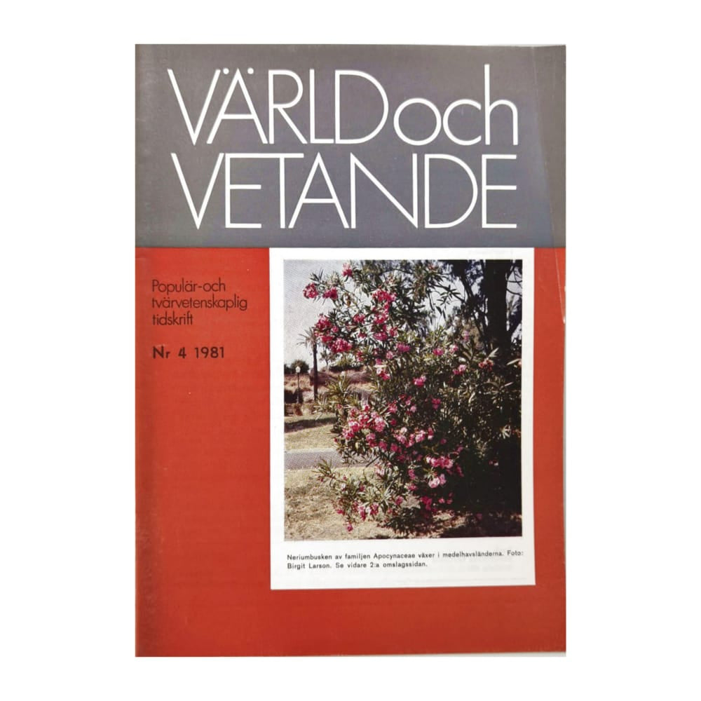 Värld Och Vetande 1981 Nr 4