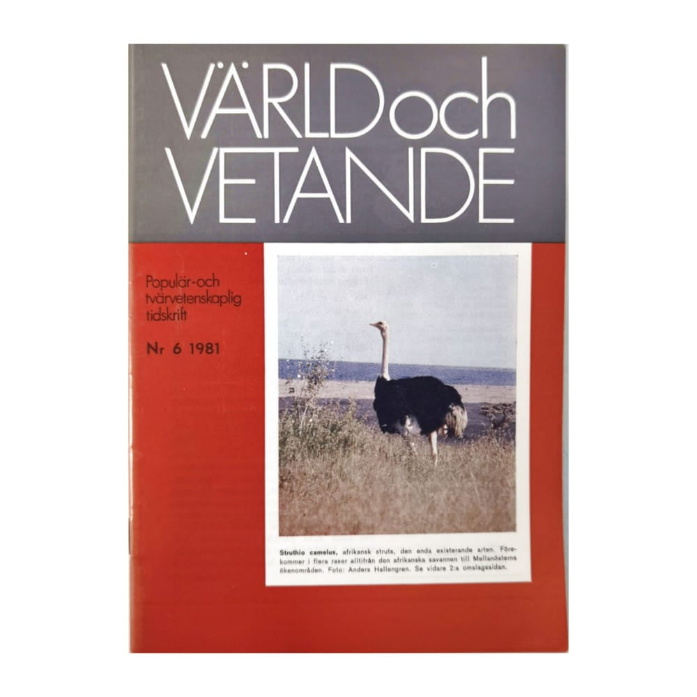 Värld Och Vetande 1981 Nr 6