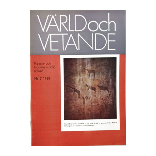 Värld Och Vetande 1981 Nr 7