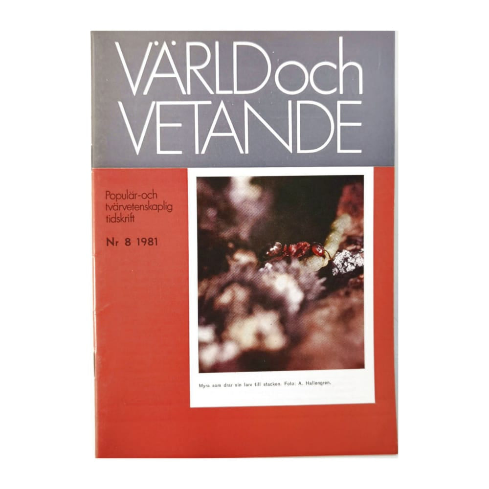 Värld Och Vetande 1981 Nr 8