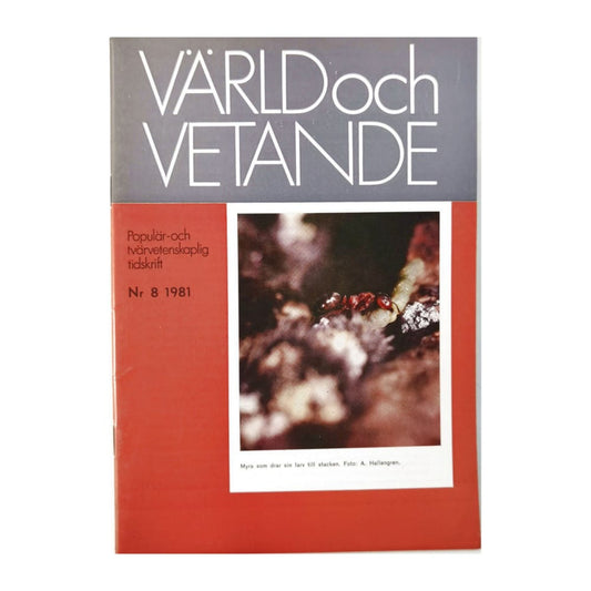 Värld Och Vetande 1981 Nr 8