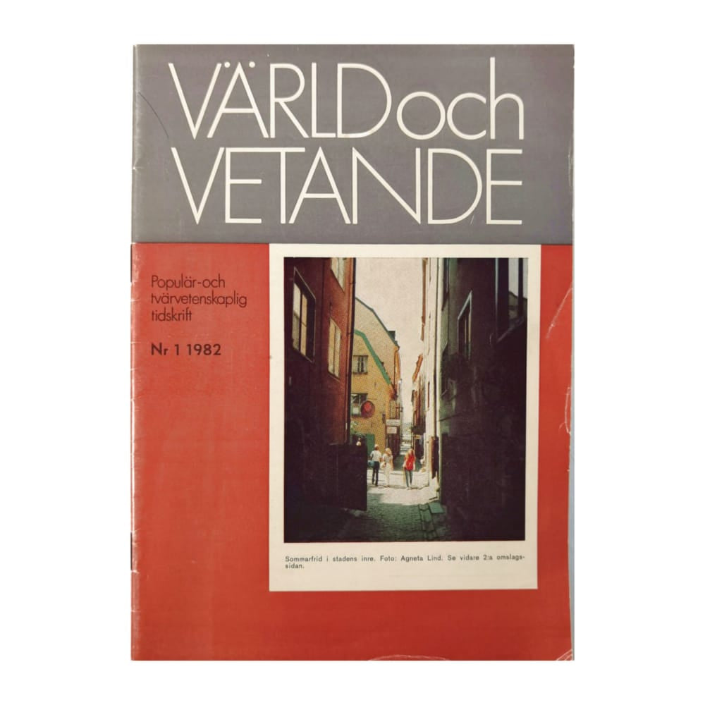 Värld Och Vetande 1982 Nr 1